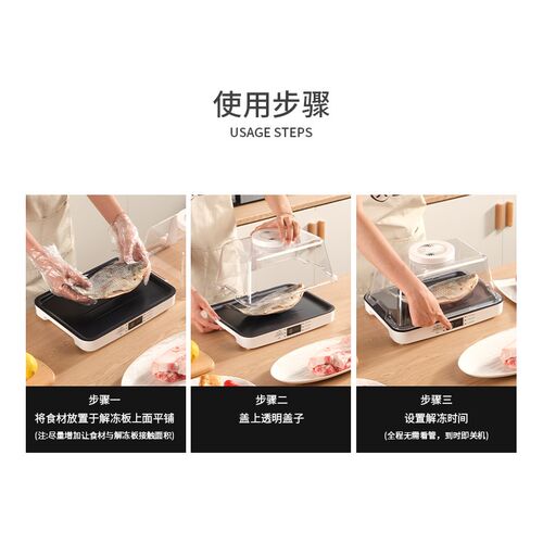 快速解冻神器家用多功能解冻机板盘食物保全自动鲜商用化冻神器