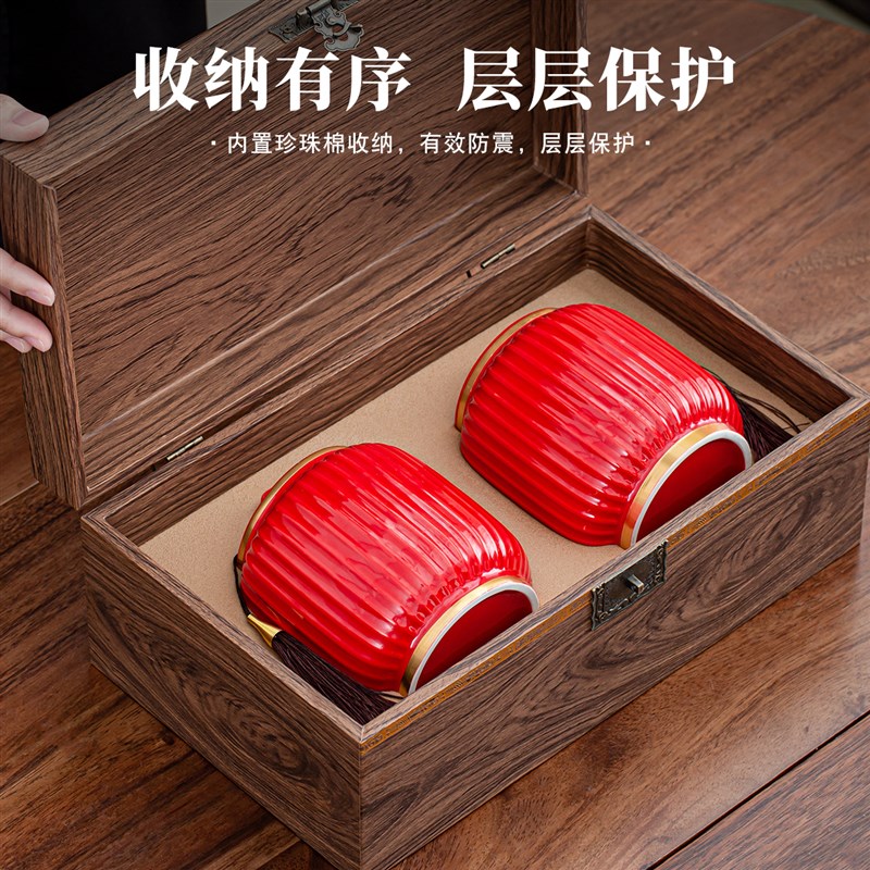 高档茶叶包装盒空礼盒半斤通用绿茶滇红茶金骏眉礼盒装空盒子定制