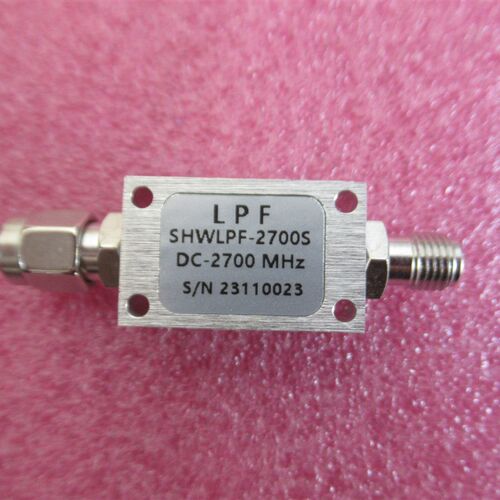 DC-2.7GHz SMA公-SMA母 5W 射频微波同轴低通滤波器 DC-2700MHz