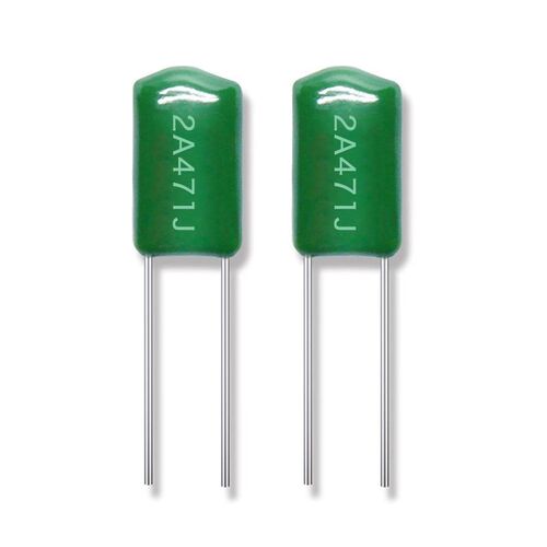 涤纶电容2A471J 0.47NF 精度5% 100V471J CL11直插麦拉电容工厂