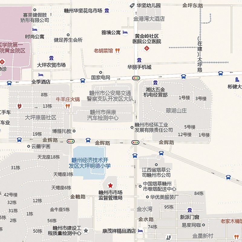 2025新款赣州市区城区地图办公室挂图高清防水墙壁装饰物推荐定制
