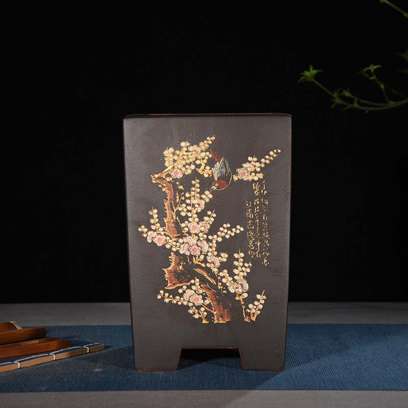 紫砂兰花盆多肉花盆陶瓷创意植物古典粗陶绿植月季吊兰花盆装饰盆