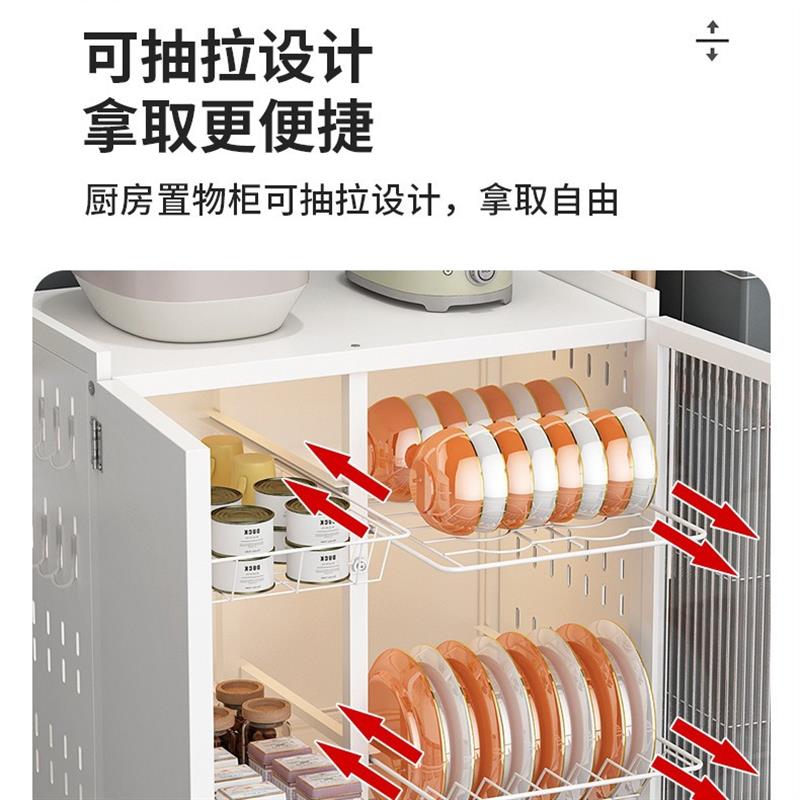 碗柜沥水架家用厨房置物架碗盘收纳盒碗碟筷套装台式防尘简易柜架
