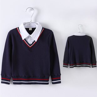 工作服上衣春秋装班校服小学生老师长袖t恤打底衫幼儿园园服教师
