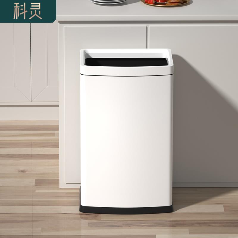 无盖厨房垃圾桶家用客厅不锈钢高端大号大容量商用长方形2026新款