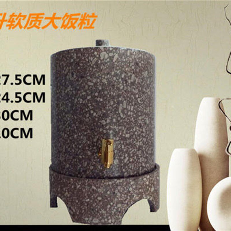 特级麦饭石水桶天然原石费紫砂家用水缸净水器储水罐 饮水机包邮