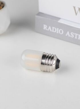 6个装爱迪生led灯泡E27大螺口T28管泡磨砂玻璃1瓦床头小夜灯光源