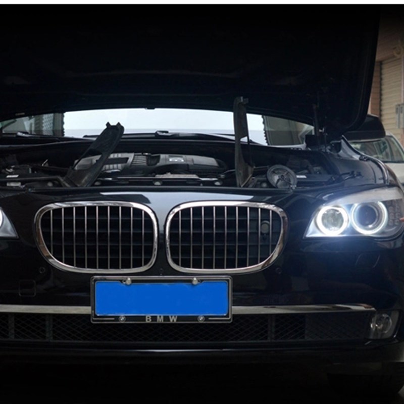 适配宝马7系LED天使眼灯泡730i740i750i760iF02E66改装日行灯白光