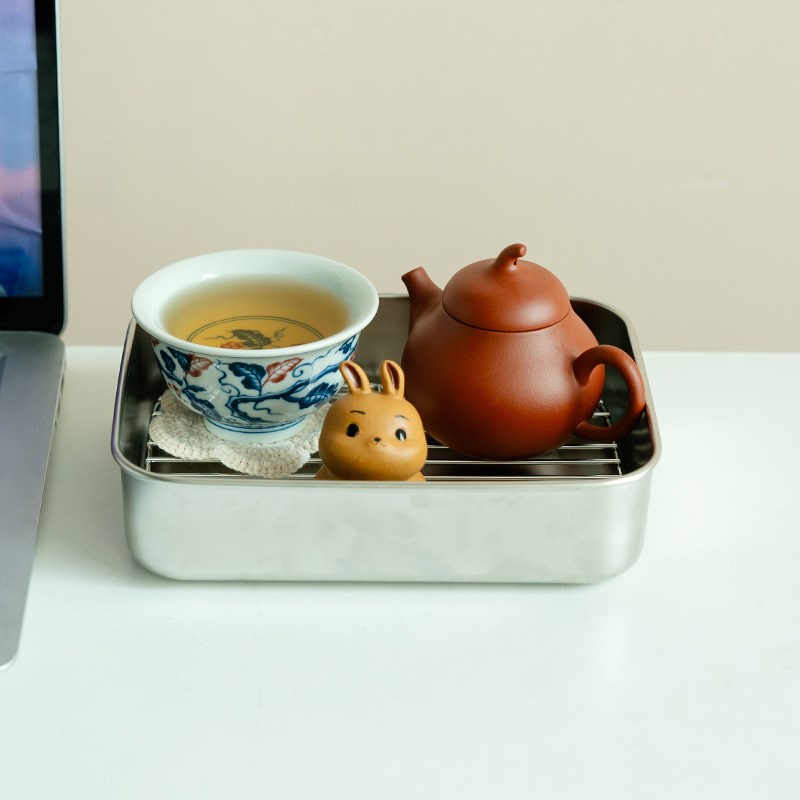 工位泡茶套装陶瓷一壶一杯办公室喝茶抽屉式功夫茶具茶壶茶杯