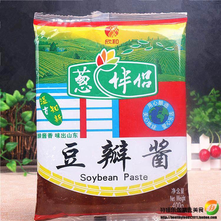 欣和六月香葱伴侣豆瓣酱400g*6袋装黄豆酱炒菜拌面酱葱黄瓜蘸酱吃