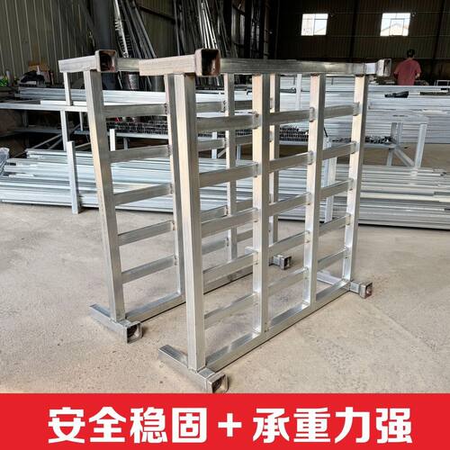 冷库货架仓储折叠插管布料堆垛巧固架仓库可拆卸移动镀锌重型托盘
