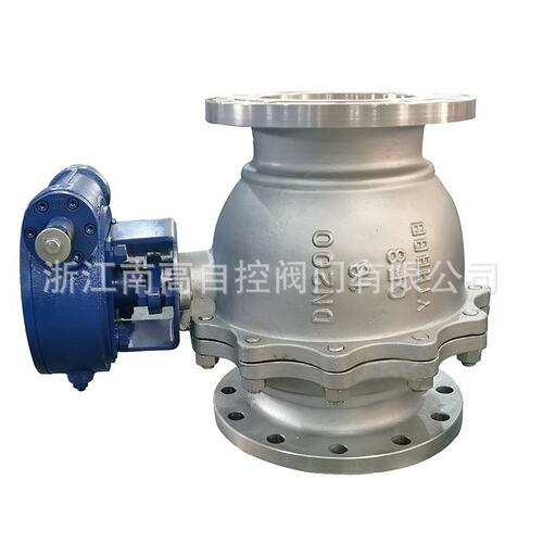 不锈钢球阀Q341H-16P涡轮浮动式法兰球阀Q341H全通经阀
