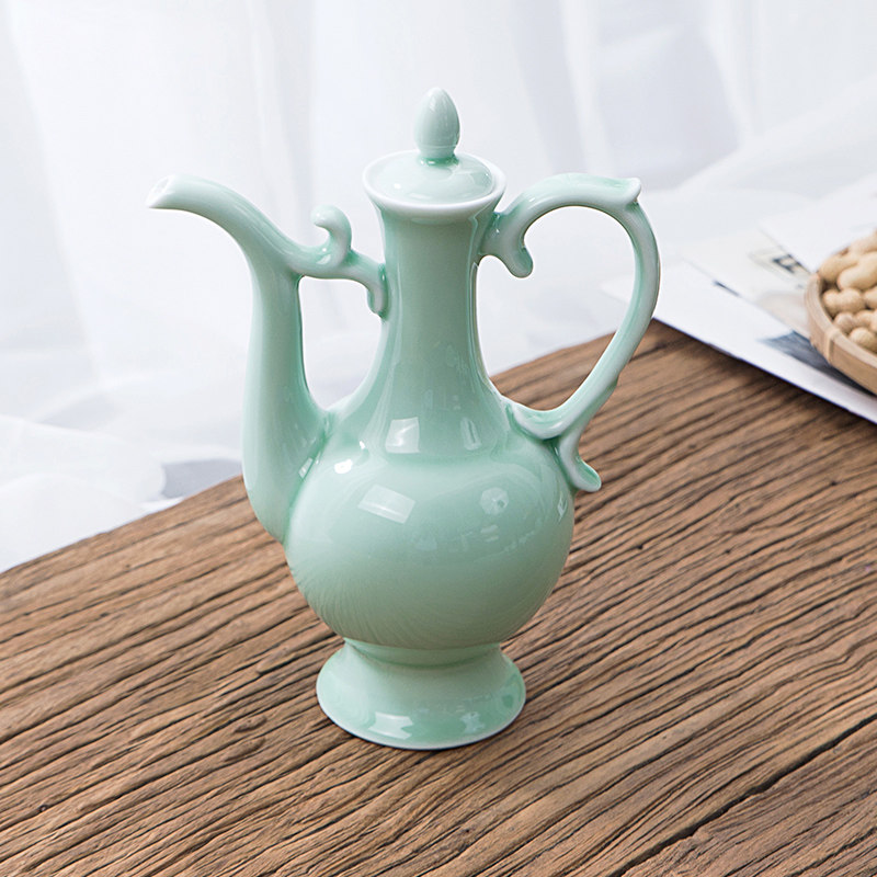 丰阁 陶瓷烈黄白酒杯家用酒盅小酒杯 中式酒具套装仿古酒壶分酒器