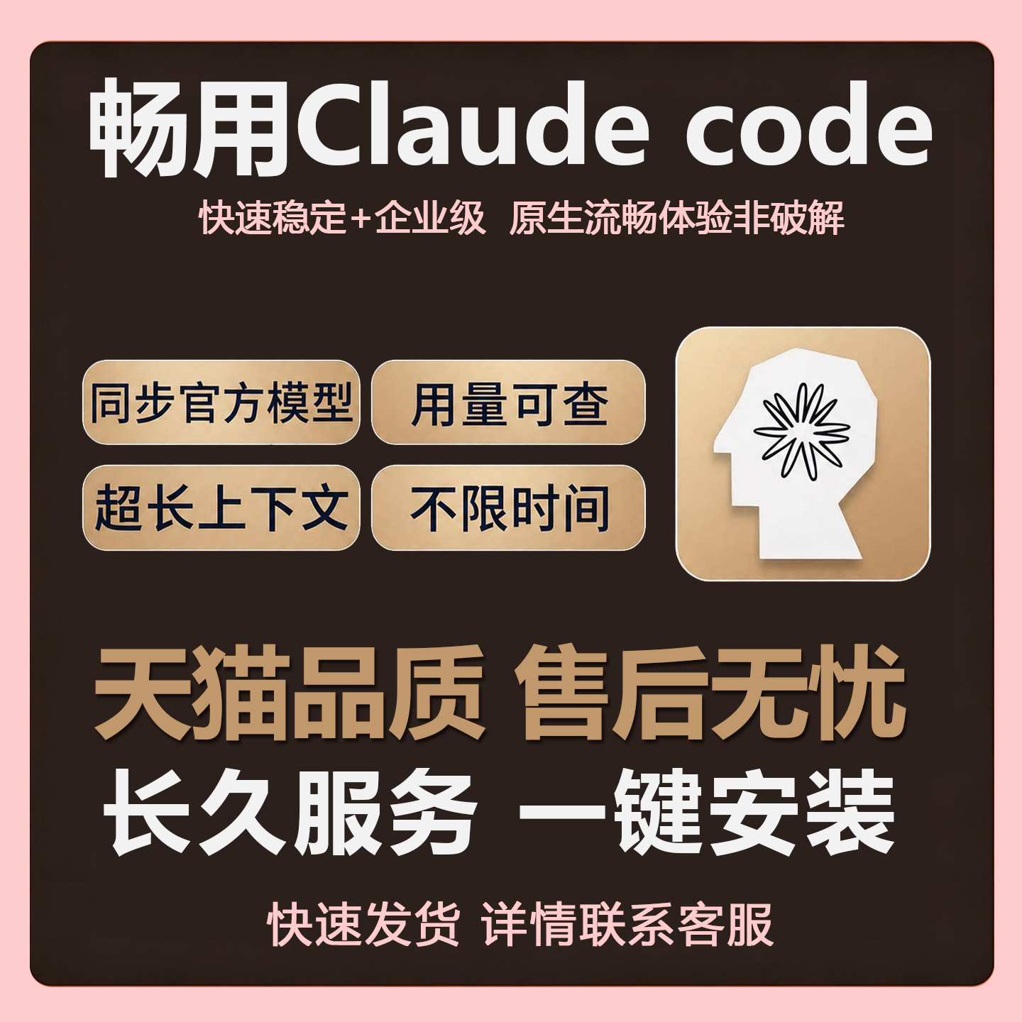 Claude Code 长期安装服务额度定制 Max 稳定独享软件图片