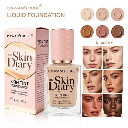 foundation liquid粉底液遮瑕持久不脱妆高粉底水润干皮不卡粉