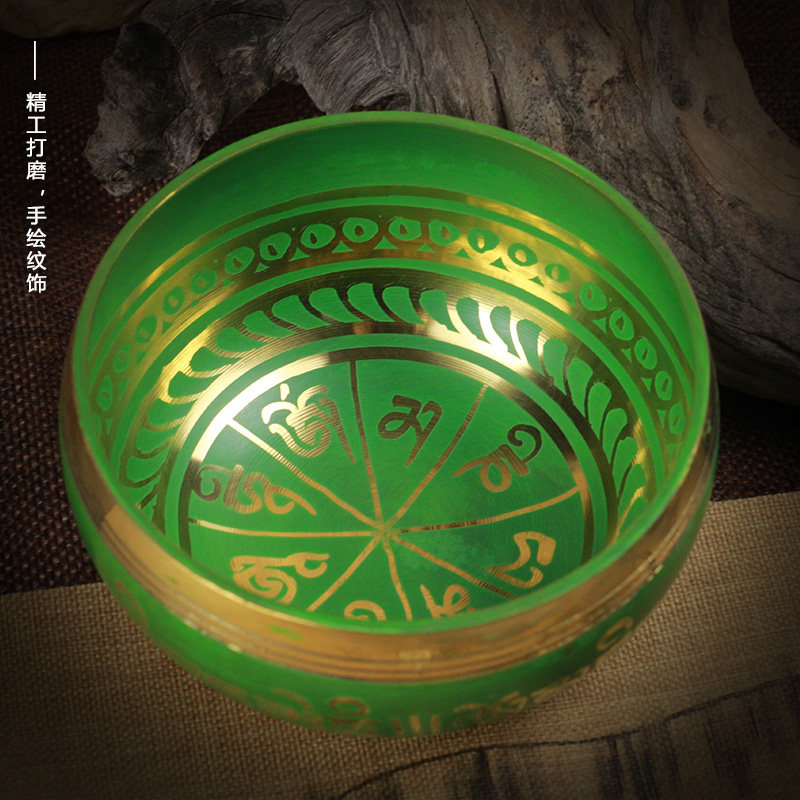 梵木果颂钵尼泊尔颂钵铜钵佛音碗磬钵冥想钵钵盂转经碗唱歌碗摆件