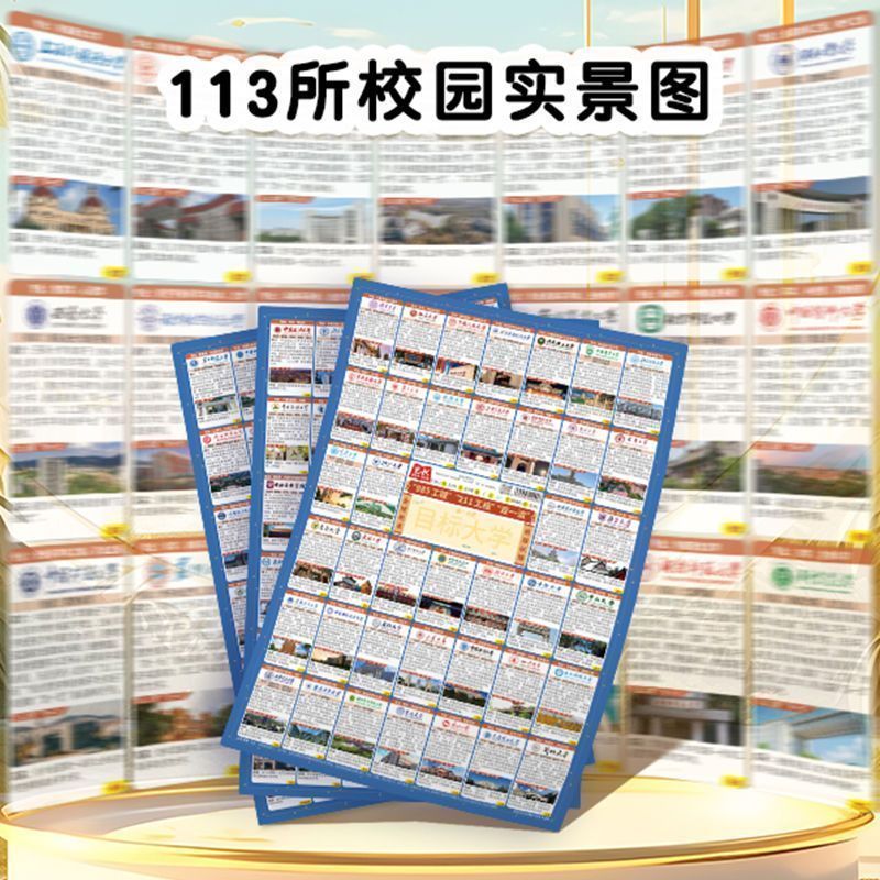 目标大学立志墙贴海报