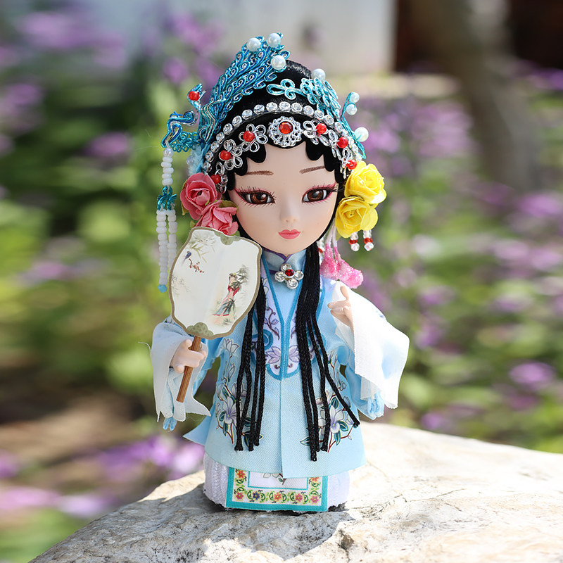 千寻有礼昆曲娃娃戏曲绢人创意人偶手办桌面摆件中国风生日礼物女