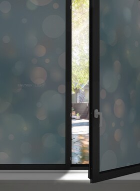 全遮光玻璃贴纸窗帘挡光神器卫生间浴室窗户防走光不透明防窥贴膜