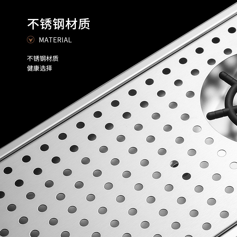 不锈钢洗杯器奶茶店嵌入式吧台水槽按压式自旋转高压自动冲杯器