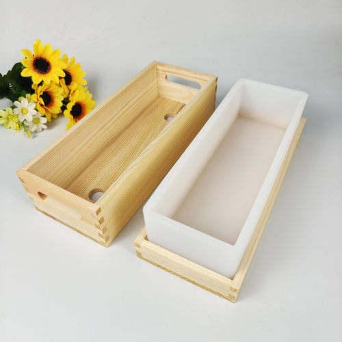 新款木盒带盖长方体手工皂渲染模具宽度8cm高度6cm容量1300mL