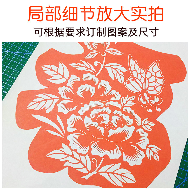 剪纸图案底稿纯手工中国风镂空十二生肖刻纸图样窗花素材可订制图图片