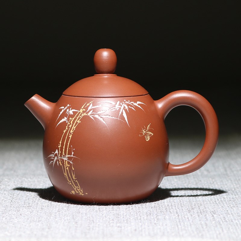 邓雪琴大师新款中式迷你小壶西施龙蛋仿古原矿泥钦州坭兴陶茶壶
