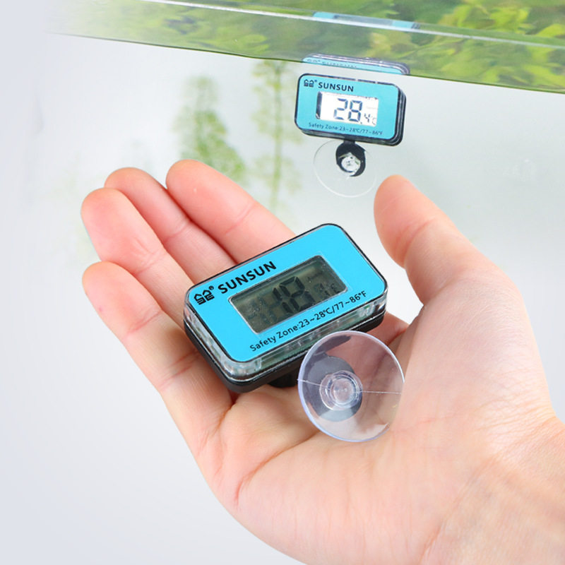 森森鱼缸数显温度计高精度水温计小水族箱养鱼专用缸内测水温度表