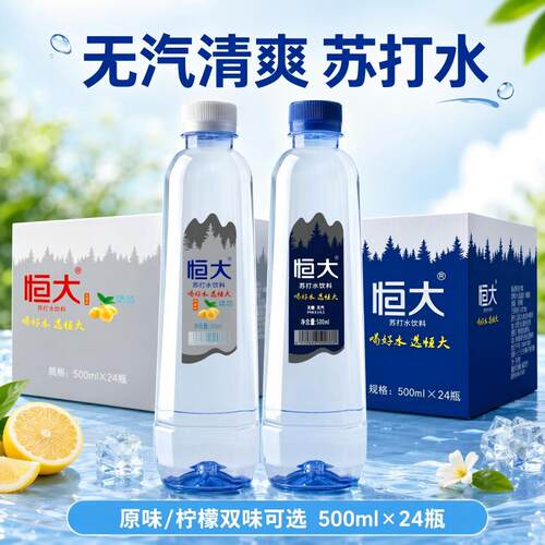 恒大苏打水500ml×24整箱装