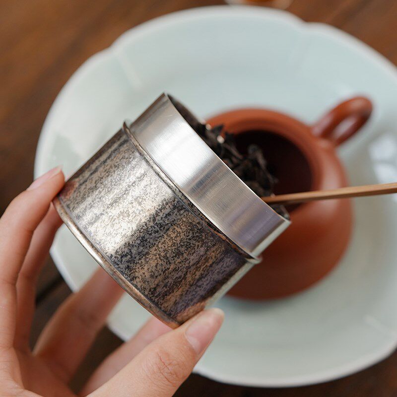 斑锡龙复古小号锡罐纯锡茶叶罐密封储茶罐天锦茶仓便携旅行茶盒