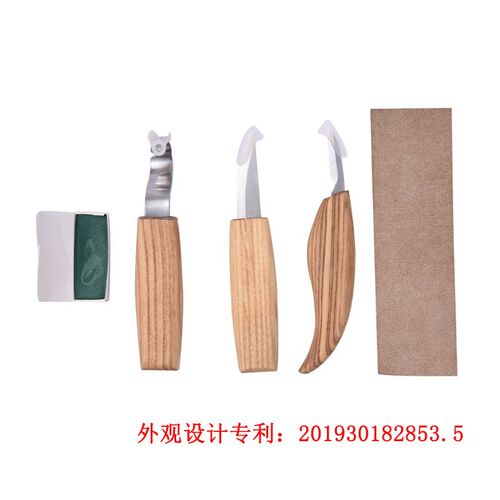 5件套高锰钢雕刻刀 雕刻刀图案雕刻 雕刻弯刀 木工雕刻工具套装