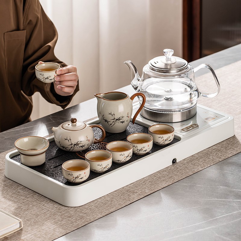 2025新款茶盘全自动套装一体家用茶台上水烧水壶全套功夫茶具一套