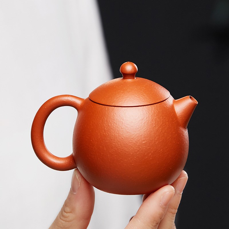 尊壶宜兴纯全手工紫砂壶龙旦原矿朱泥龙蛋小品泡茶壶单壶功夫茶具