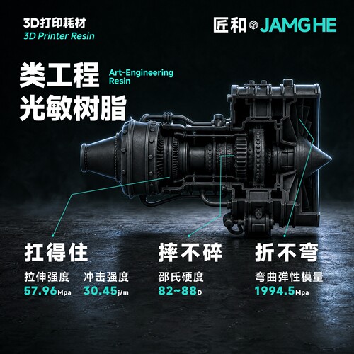 类工程光敏树脂高精度高韧性低味