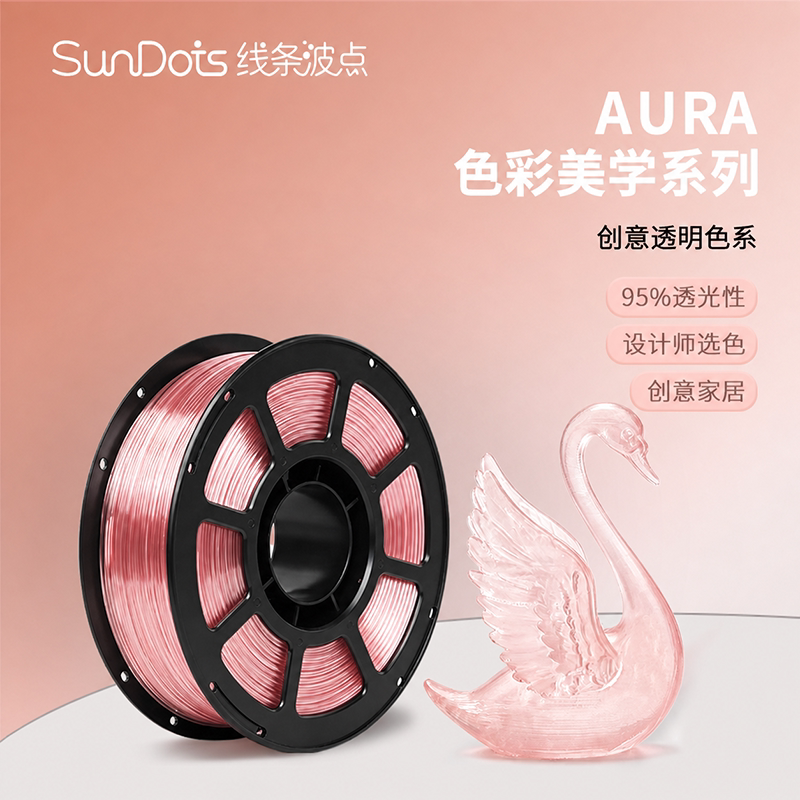 SunDots透明PETG高韧3D耗材图片