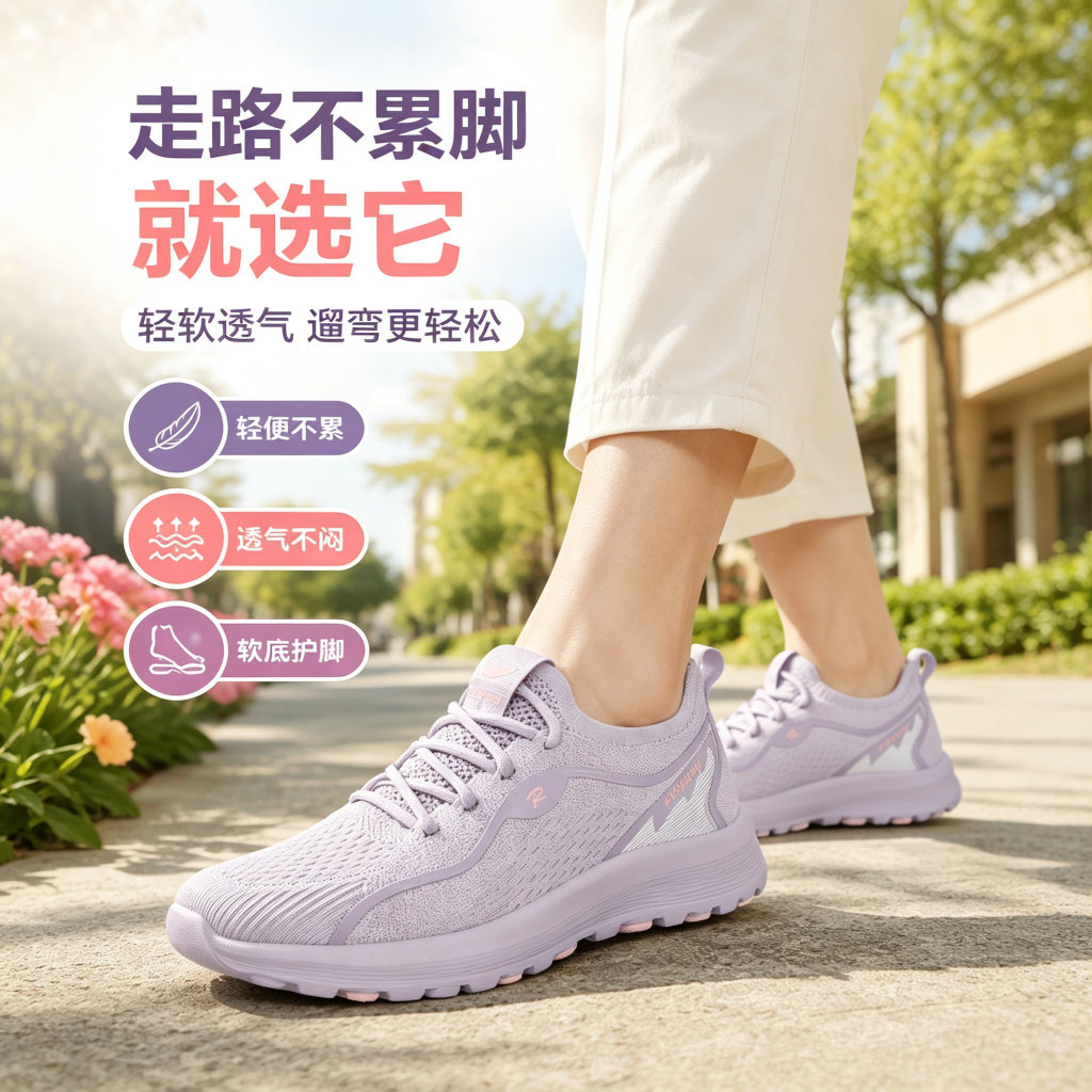 老北京布鞋春秋款休闲运动鞋防滑软底老人鞋子女士中老年妈妈鞋