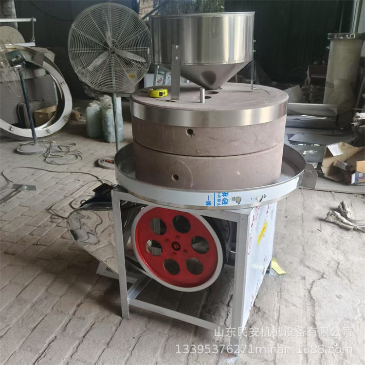 电动黄豆磨浆机传统小磨电动石磨香油机商用花岗岩小麦面粉石磨