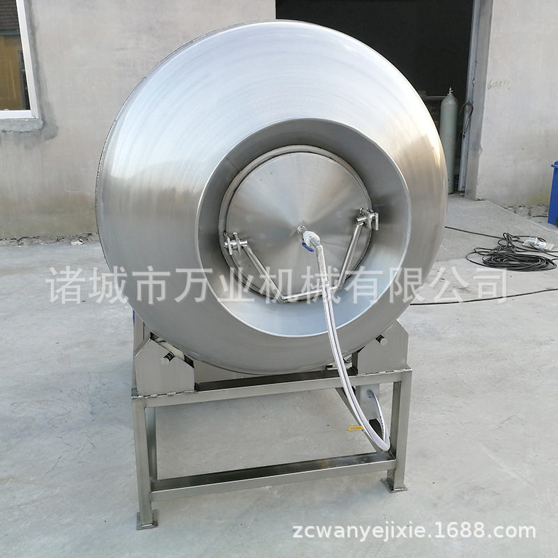 猪肉鸡肉800型腊肉真空腌制机800公斤腊肉真空滚揉机万业机械