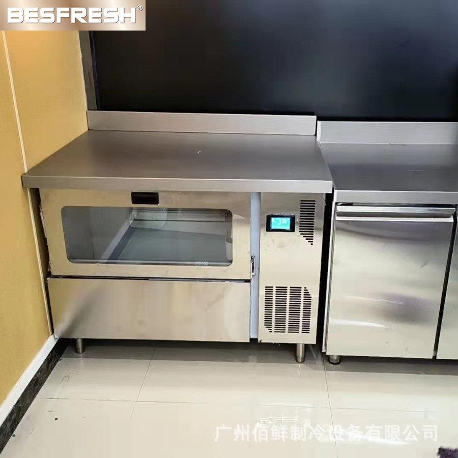 BESFRESH连锁餐饮商用制冰机汉堡店奶茶店方冰酒吧台KTV吧台制冰