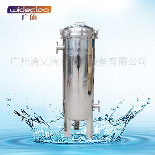 不锈钢二号袋袋式过滤器平盖式袋前置过滤机润滑油过滤设备