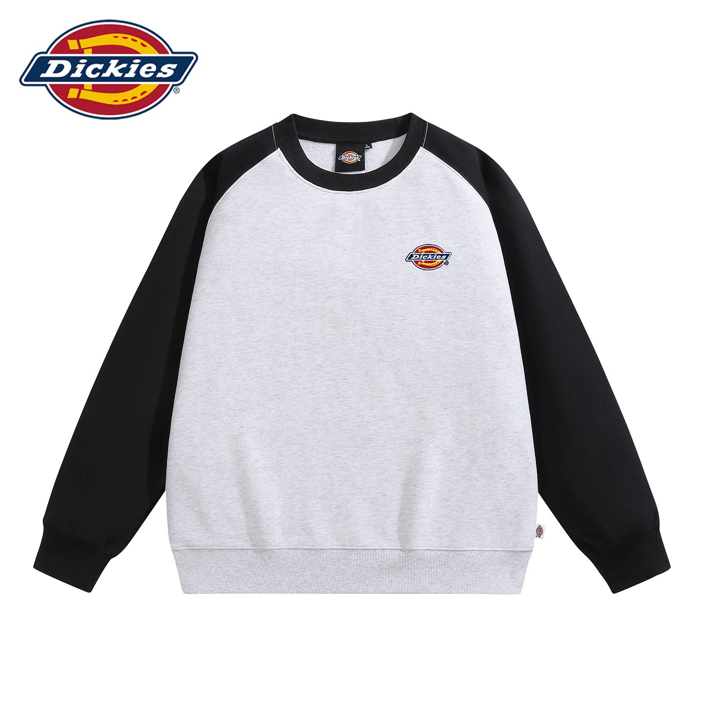Dickies官方基础款卫衣男女款秋冬潮牌logo印花休闲套头圆领上衣