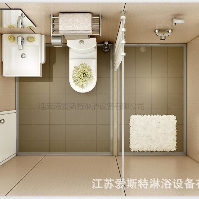 SMC集成整体浴室家用装修洗澡间简易沐浴房医院养老院整体卫生间