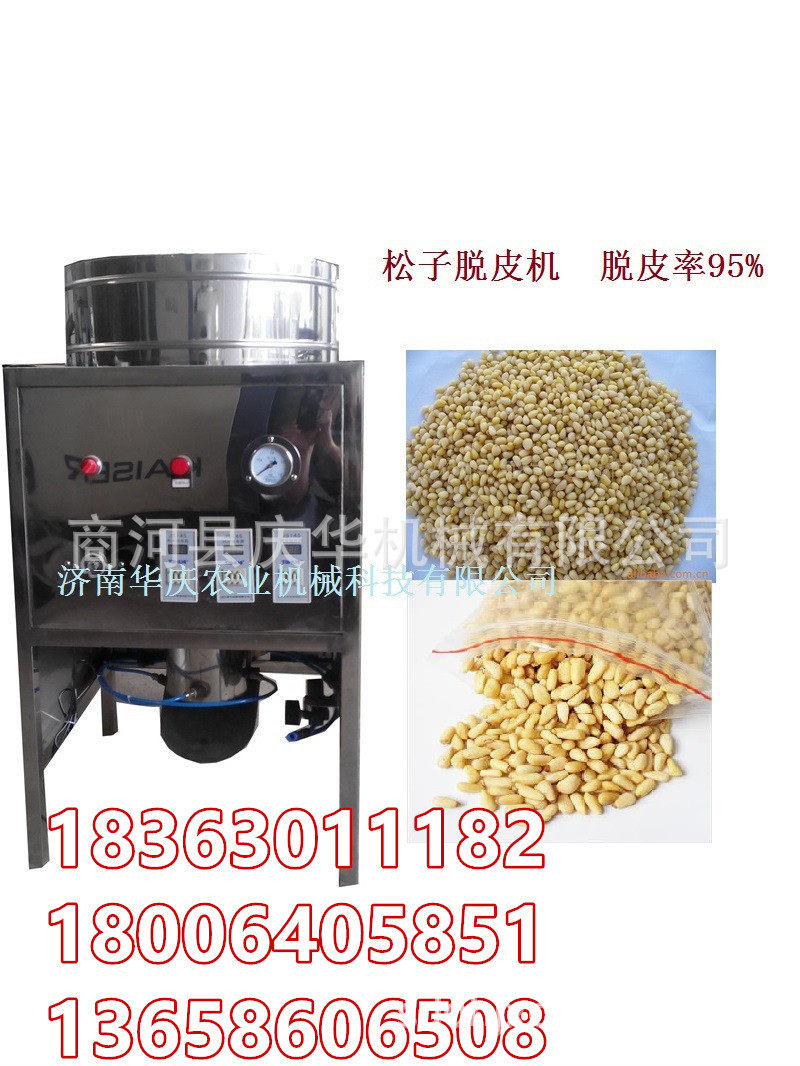庆华松子仁脱皮机松子仁剥皮机松子仁扒皮机干式去皮机