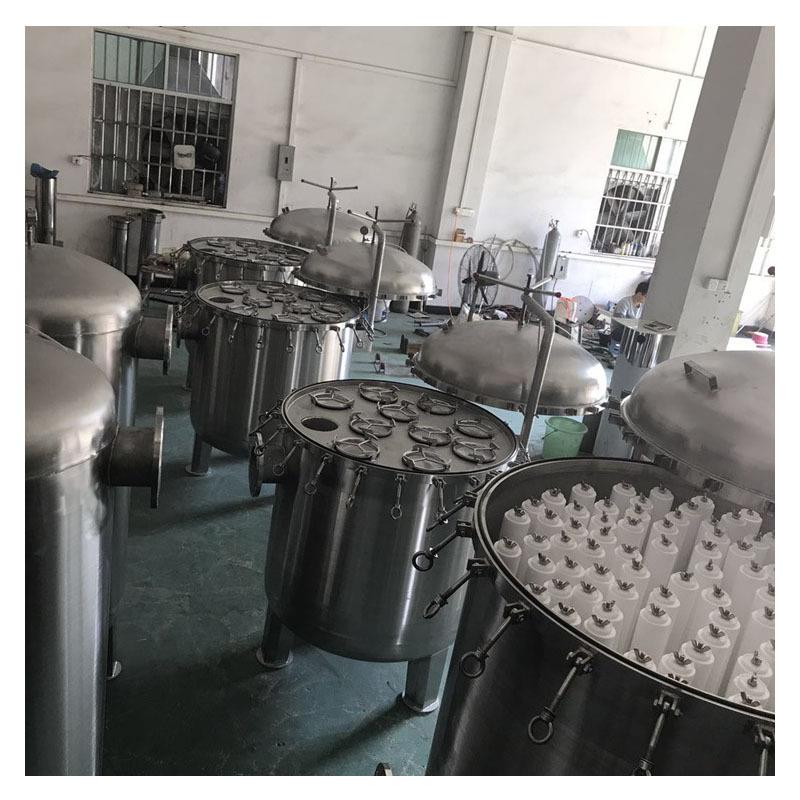 厂家直销不锈钢304袋式过滤器大流量摇臂法兰快装吊环袋式过滤