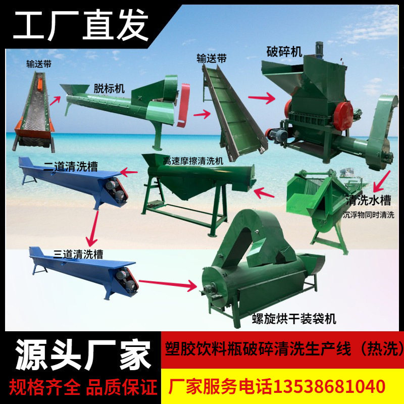 PET矿泉水瓶清洗生产线可乐瓶破碎清洗设备云南pet清洗设备供应