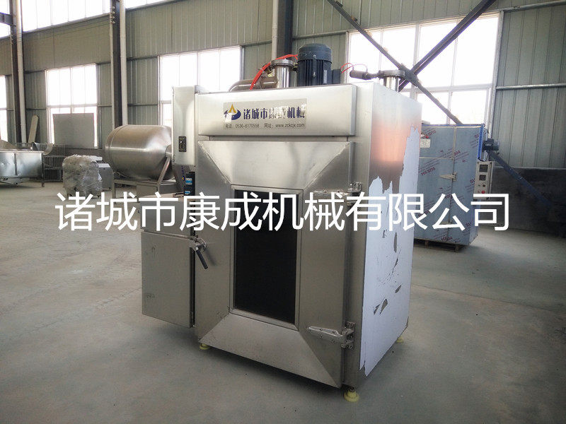 正品不锈钢外置发烟烟熏炉250型豆腐干烟熏炉全自动蒸汽式熏肠机