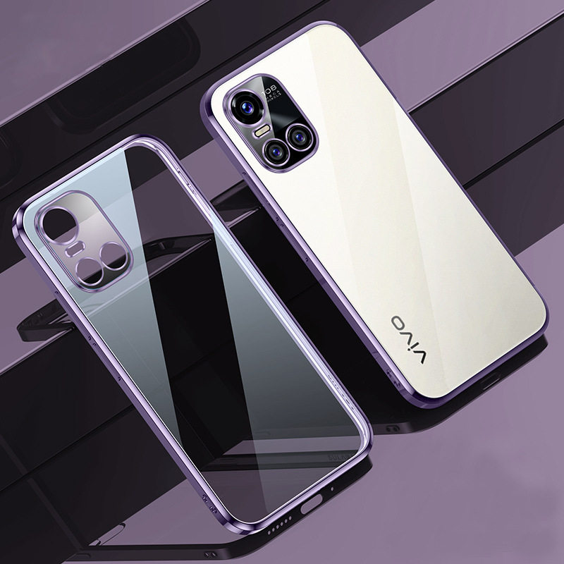 适用VIVO S10 Pro手机壳全包电镀边框保护套S10透明TPU软壳时尚个性简约男女新款保护壳