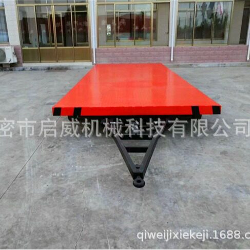 4吨低平板运输拖车牵引平板拖车厂区围栏平板拖车厂家供应