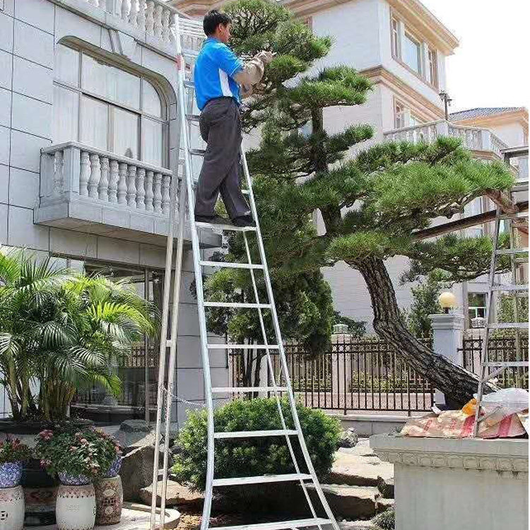 园林工具三脚梯果园采摘园艺修剪梯多功能铝合金摘果梯