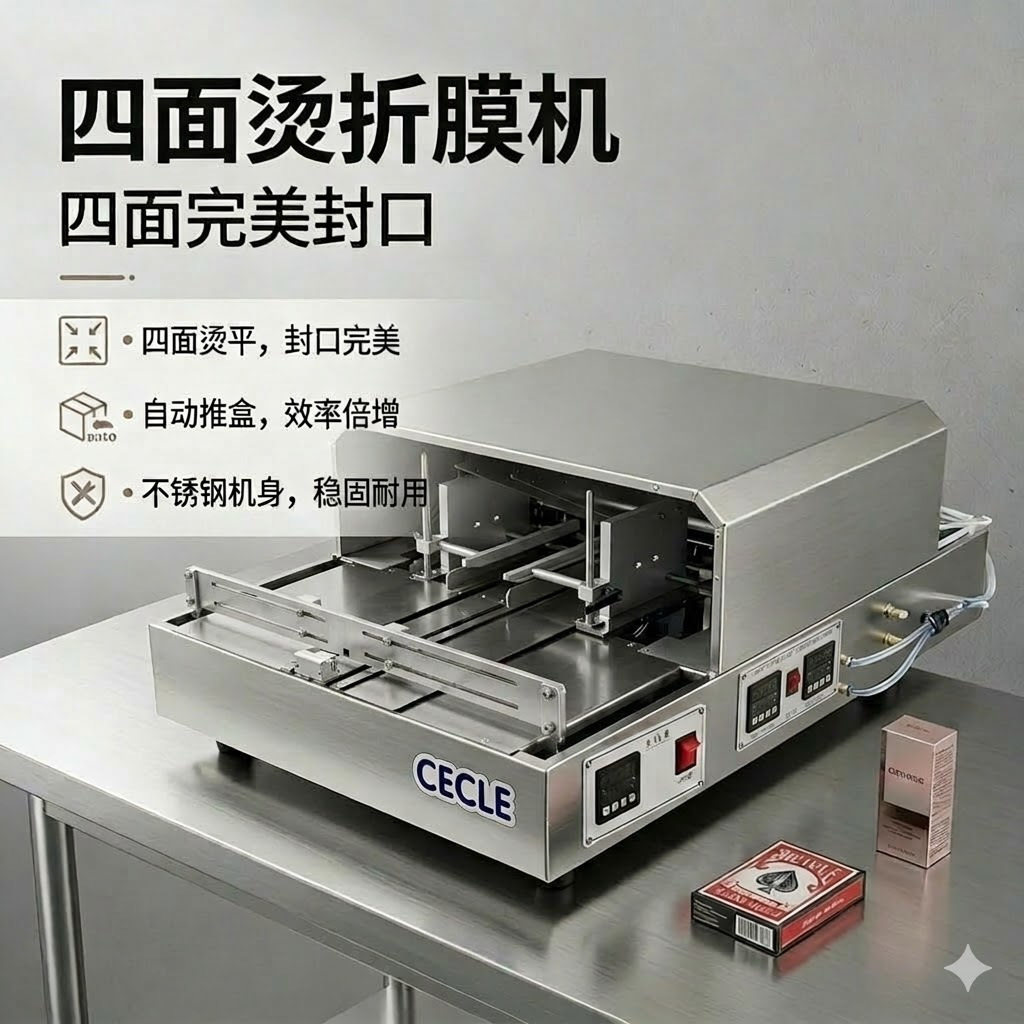 盒子透明膜三维包装机化妆品盒烟盒盒子折膜烫膜机